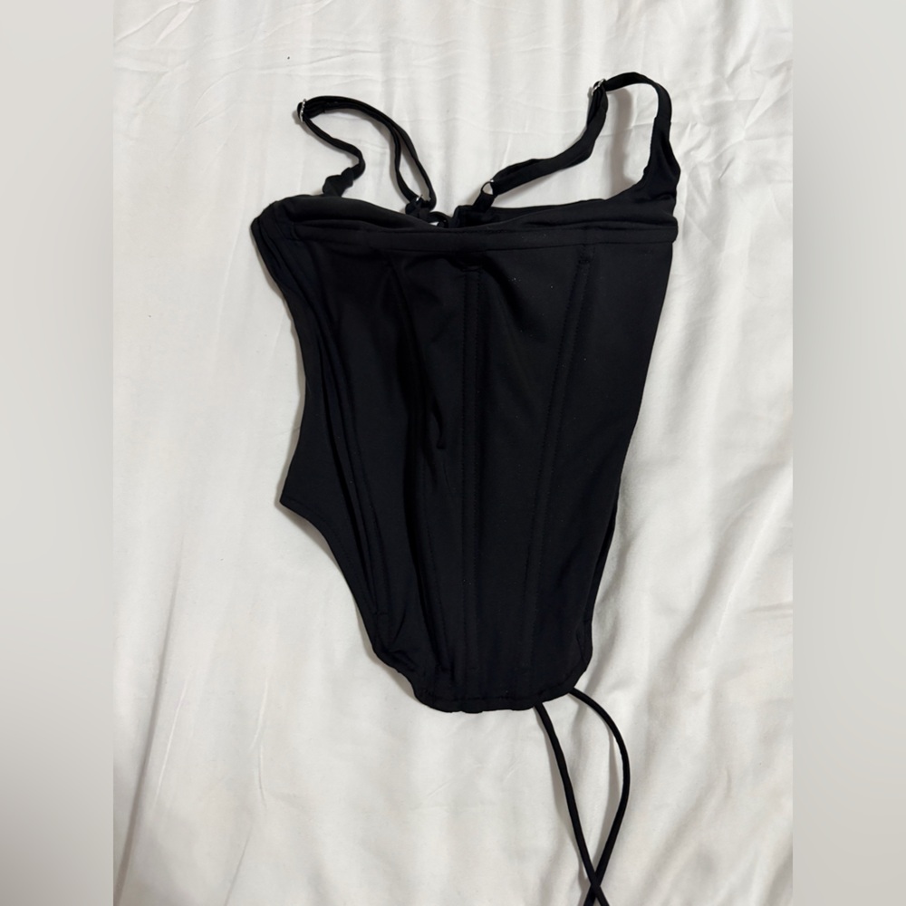 Miaou Black Corset Top